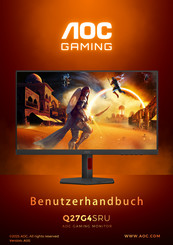 Aoc Q27G4SRU Benutzerhandbuch