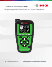 Bosch Tire Pressure Analyzer 400 Originalbetriebsanleitung