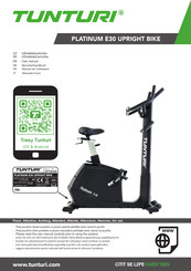 Tunturi PLATINUM E30 UPRIGHT BIKE Benutzerhandbuch