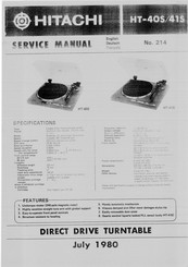 Hitachi HT-40S Serviceanleitung
