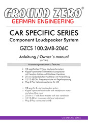 Ground Zero CAR SPECIFIC Serie Anleitung