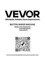 Vevor BJS-25/58-BK-001 Bedienungsanleitung