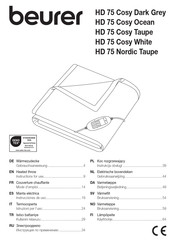 Beurer HD 75 Cosy Dark Grey Gebrauchsanweisung