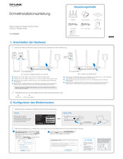 TP-Link TD-W9980B Schnellinstallationsanleitung