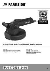 Parkside PWBS 180 B3 Originalbetriebsanleitung