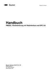 Baumer PMG93 Handbuch