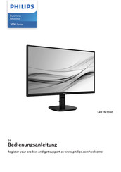 Philips 2000 Serie Bedienungsanleitung