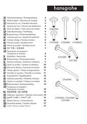 HANSGROHE 27413 Serie Gebrauchsanleitung, Montageanleitung