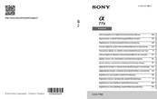 Sony ILCA-77M2 Gebrauchsanleitung