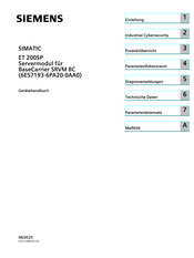 Siemens simatic et 200sp Gerätehandbuch