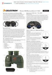Celestron OCEANA 7x50 71189-B Kurzanleitung