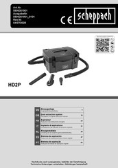 Scheppach HD2P Originalbetriebsanleitung