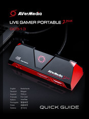 Avermedia Live Gamer Portable 2 Plus Bedienungsanleitung