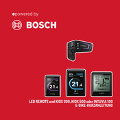 Bosch Intuvia 100 Kurzanleitung