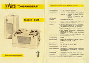 Revox B36 Gebrauchsanweisung
