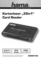 Hama 35in1 Bedienungsanleitung