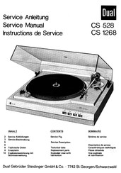 Dual CS 1268 Serviceanleitung