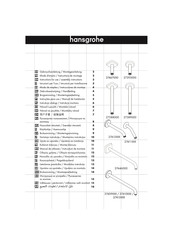 HANSGROHE 27413 Serie Gebrauchsanleitung, Montageanleitung