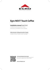 Egro NEXT Touch Coffee Installationsanleitung
