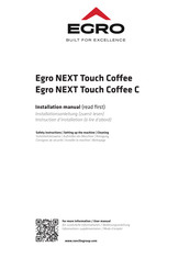 Egro NEXT Touch Coffee Installationsanleitung