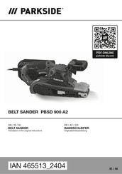 Parkside PBSD 900 A2 Originalbetriebsanleitung