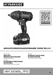 Parkside PASSK 20-Li A1 Originalbetriebsanleitung