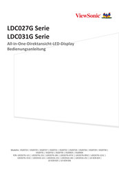ViewSonic LDC027G Serie Bedienungsanleitung