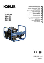 Kohler PHOENIX 2800 C5 Benutzer- Und Wartungshandbuch