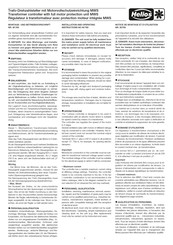 Helios MWS Montage- Und Betriebsvorschrift