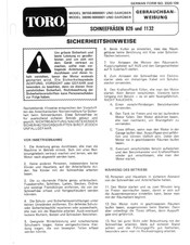 Toro 826 Gebrauchsanweisung