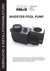 Aqua Forte IH30 Gebrauchs- Und Installationsanleitung