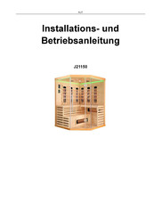 Sanotechnik J21150 Installation Und Betriebsanleitung