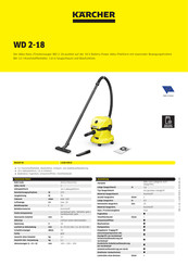Kärcher WD 2-18 Originalbetriebsanleitung