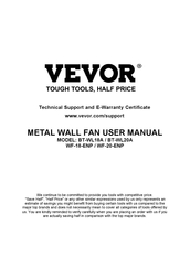 Vevor BT-WL18A Benutzerhandbuch