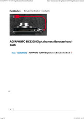 Agfaphoto DC8200 Benutzerhandbuch