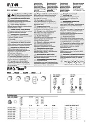 Eaton RMQ-Titan M22 Serie Gebrauchsanweisung