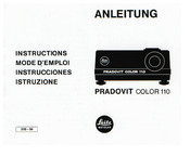 LEITZ PRADOVIT COLOR 110 Anleitung
