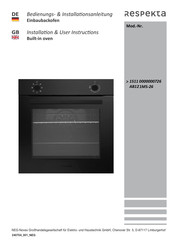 Respekta AB121MS-26 Bedienungs- & Installationsanleitung