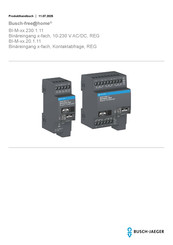 Busch-Jaeger Busch-free home BI-M 230.1.11 Serie Produkthandbuch
