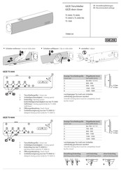 GEZE TS 5000 Einstellempfehlungen