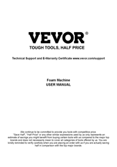 Vevor GF-150UT Benutzerhandbuch