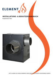 Element4 POWERFAN MKII Installation / Benutzerhandbuch