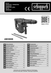 Scheppach AB1500X Original Bedienungsanleitung