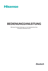 Hisense 55U8QF Bedienungsanleitung