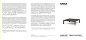 Nardi MAXIMO TAVOLINO 80 Kurzanleitung