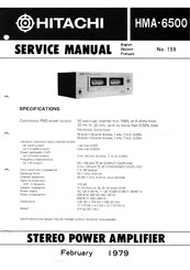 Hitachi HMA-6500 Serviceanleitung