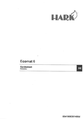 Hark Ecomat 6 Geräteblatt