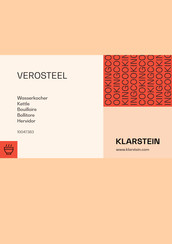 Klarstein VEROSTEEL Bedienungsanleitung