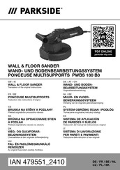 Parkside PWBS 180 B3 Originalbetriebsanleitung