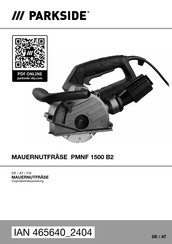 Parkside PMNF 1500 B2 Originalbetriebsanleitung